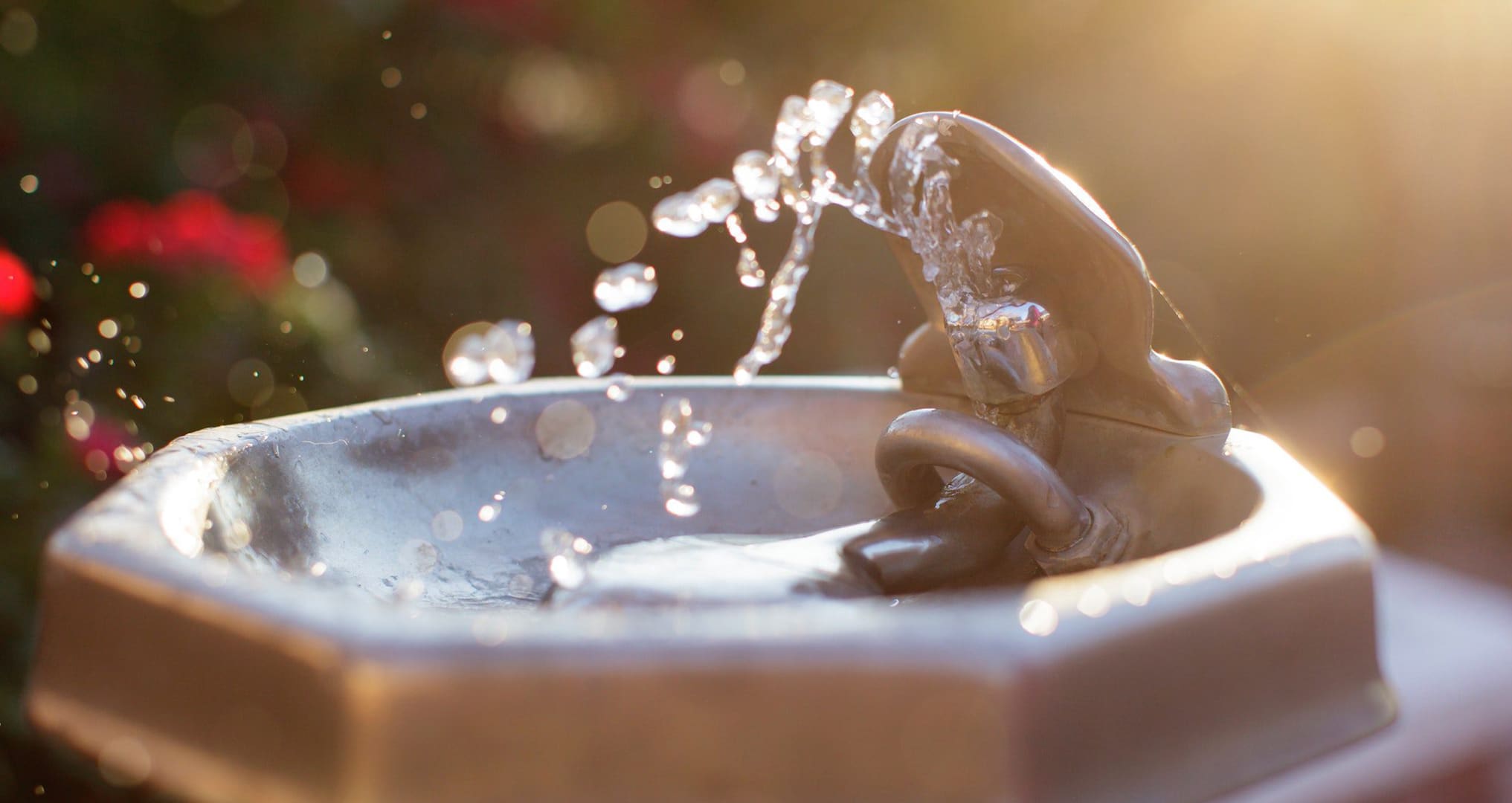 water fountain in park