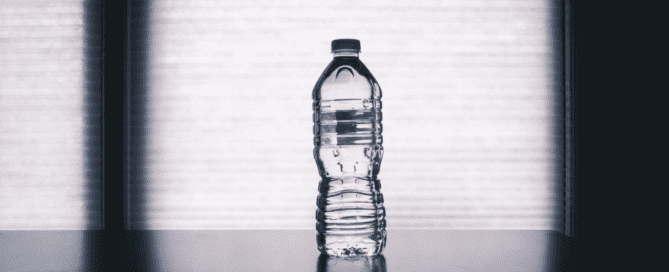 Bottled water on top of the table